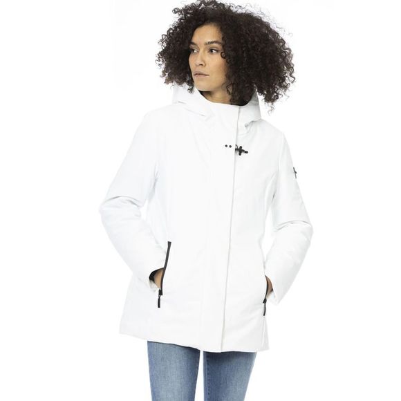 Baldinini Trend Jackets & Blazers - Baldinini Trend  White Polyester Jackets  Coat